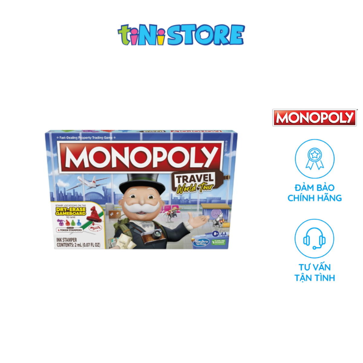 Đồ Chơi Cờ Tỷ Phú Vòng Quanh Thế Giới Monopoly F4007