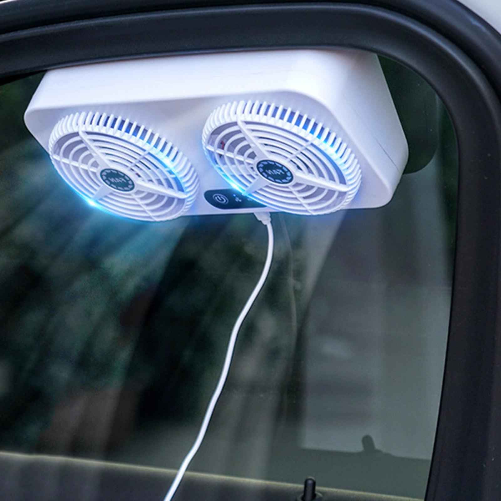Car Exhaust Fan Car Radiator Cooler 3Gears Adjustable Car Ventilation Fan