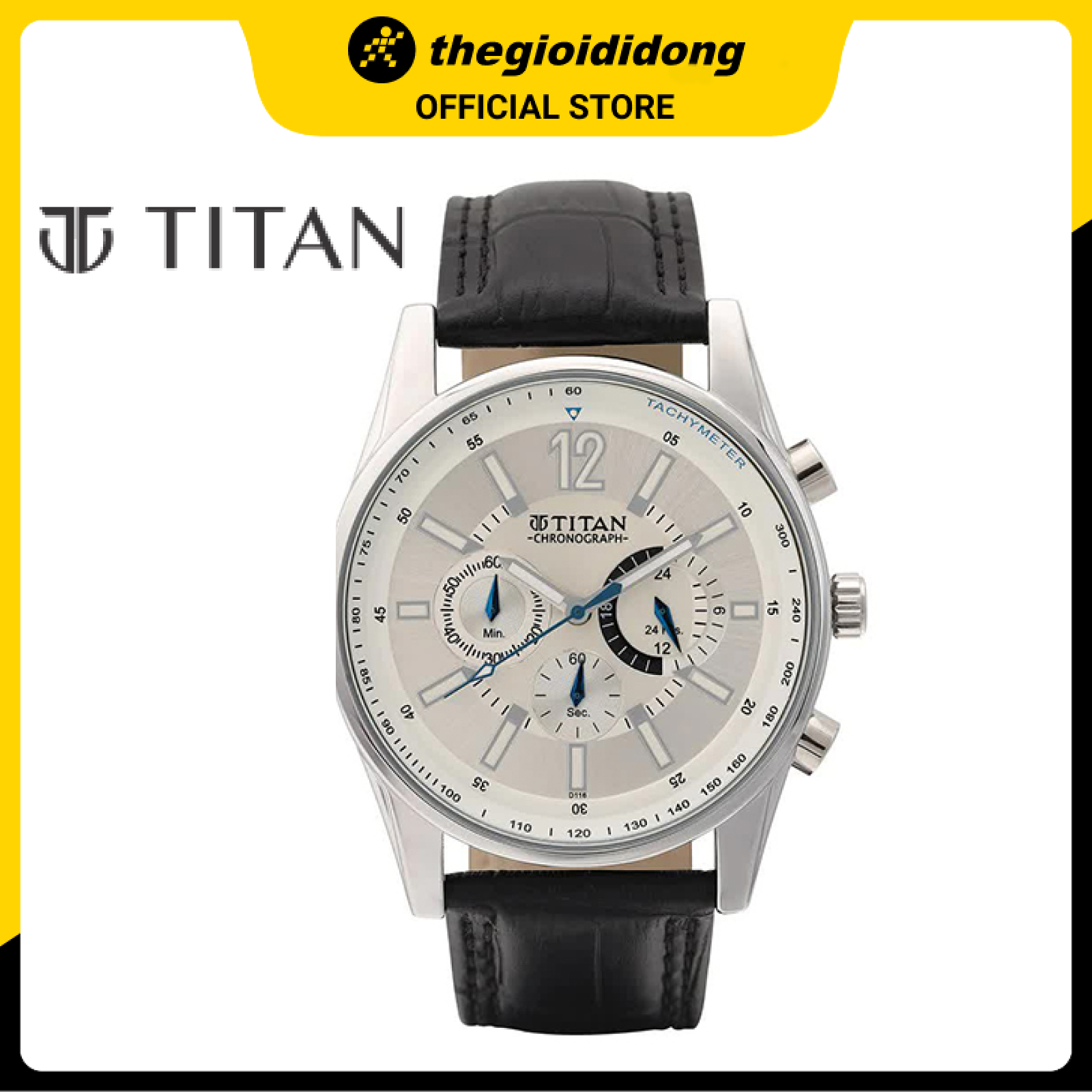 Đồng Hồ Nam Dây Da Titan 9322SL02