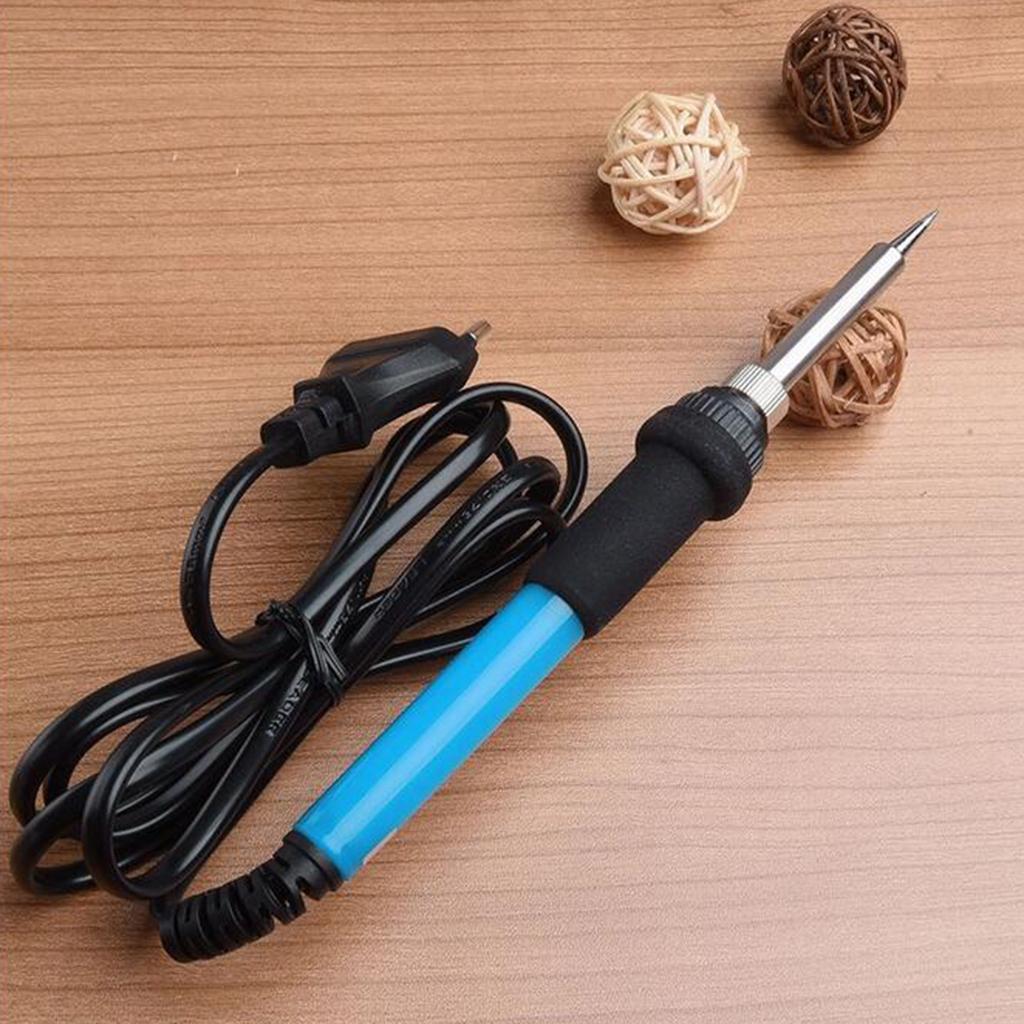 60W Adjustable Temperature Electric Welding Soldering Iron Tool 220V