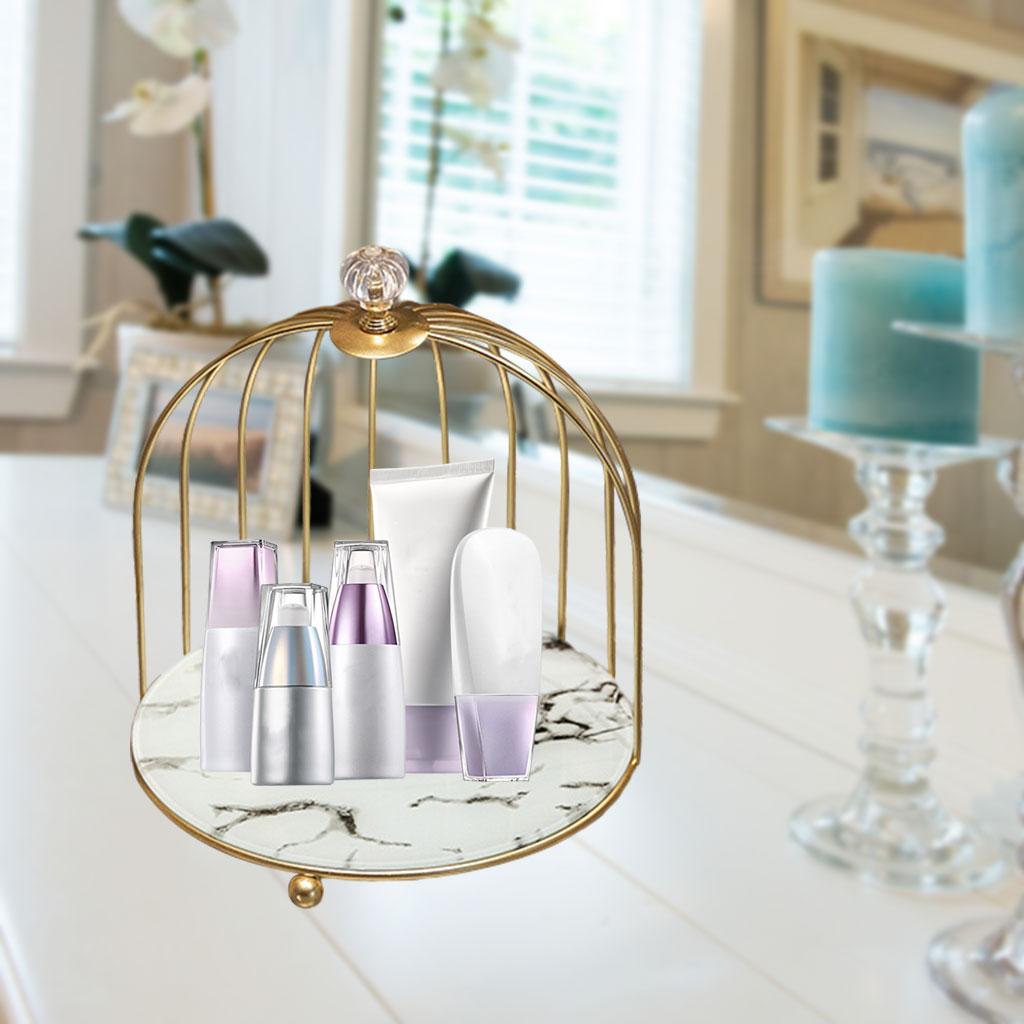 Iron Art Cosmetic Storage Rack Display Stand Makeup Storage Rack Tabletop Make