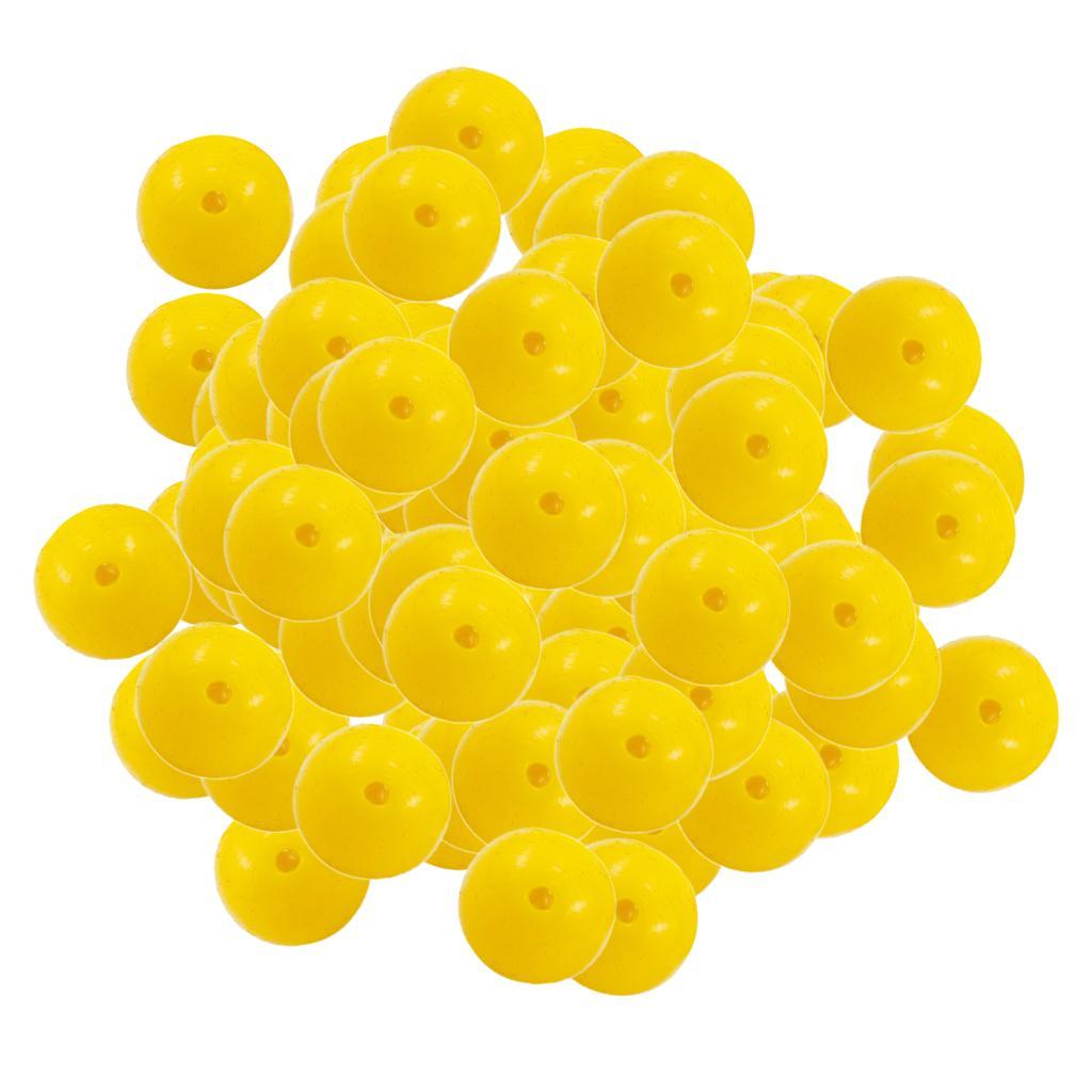 100 Pieces Fishing Soft Sweet Corn Flavored Baits Buoyancy Balls - Yellow