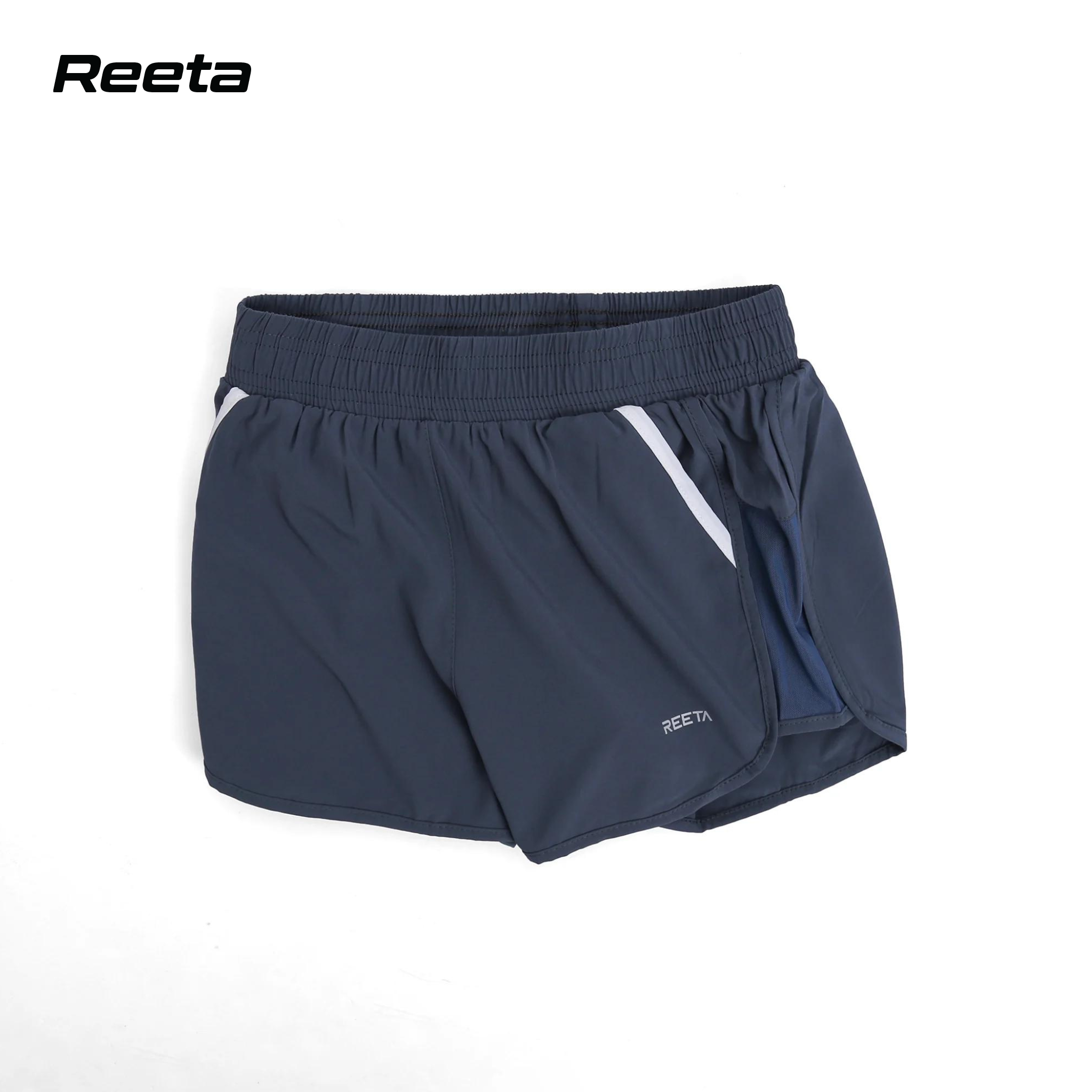 Quần short Thể thao nữ REETA, thiết kế bo chun và phối màu hài hoà, tập Gym và Yoga cực thoải mái - A1693