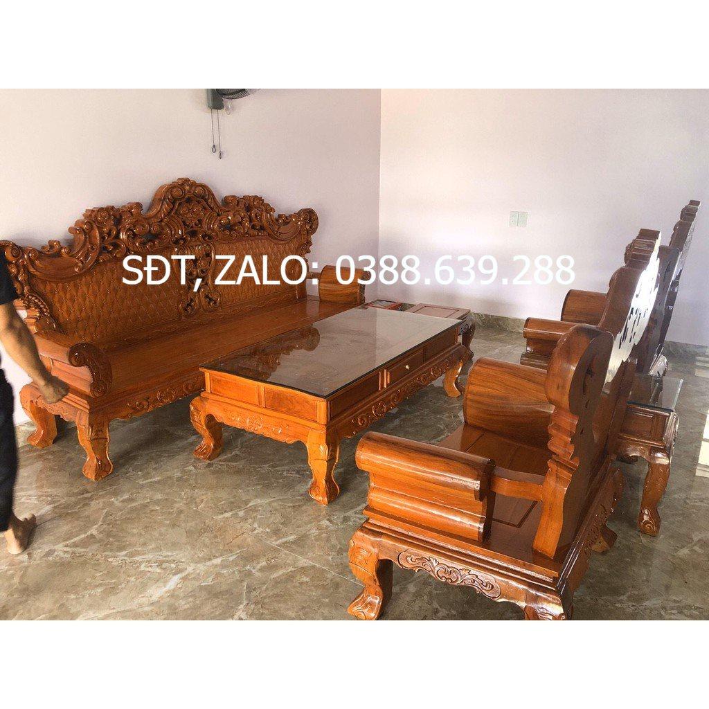 Bộ bàn ghế Hoàng Gia gỗ gõ đỏ