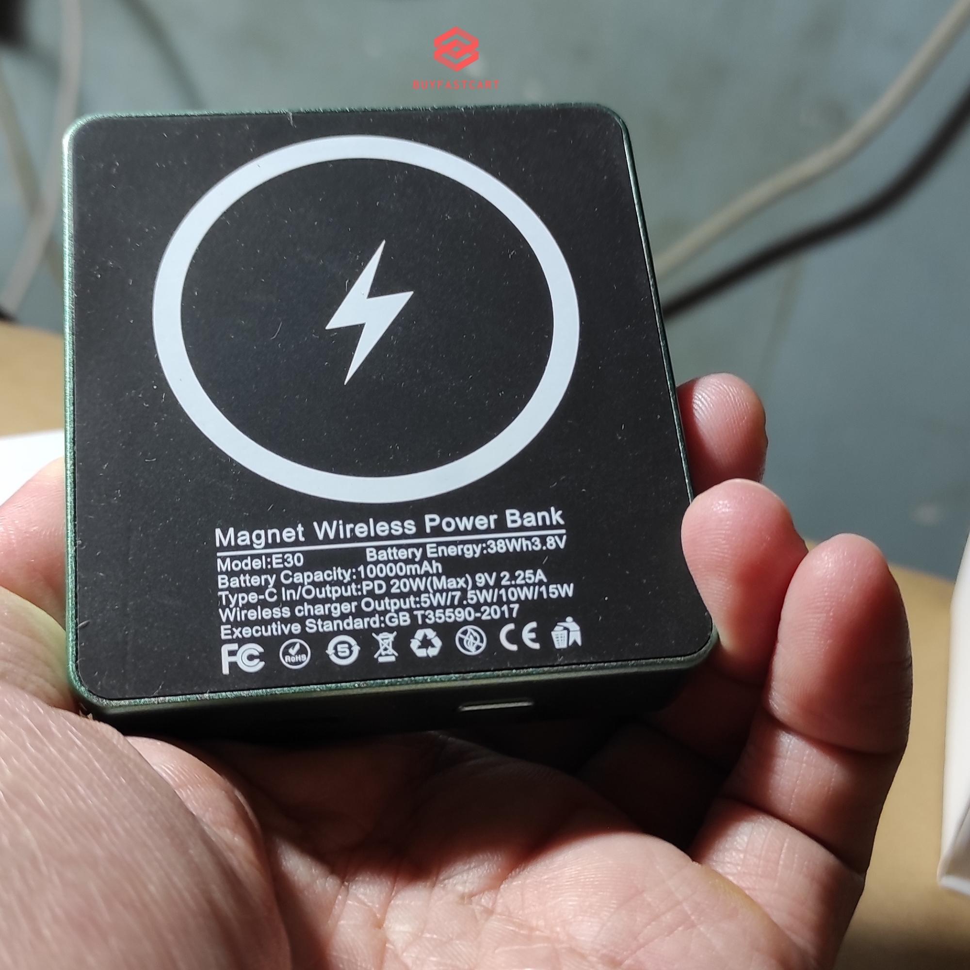 Pin Sạc Dự Phòng Hỗ Trợ Sạc Không Dây QI Wireless 10.000mAh cho iPhone Samsung