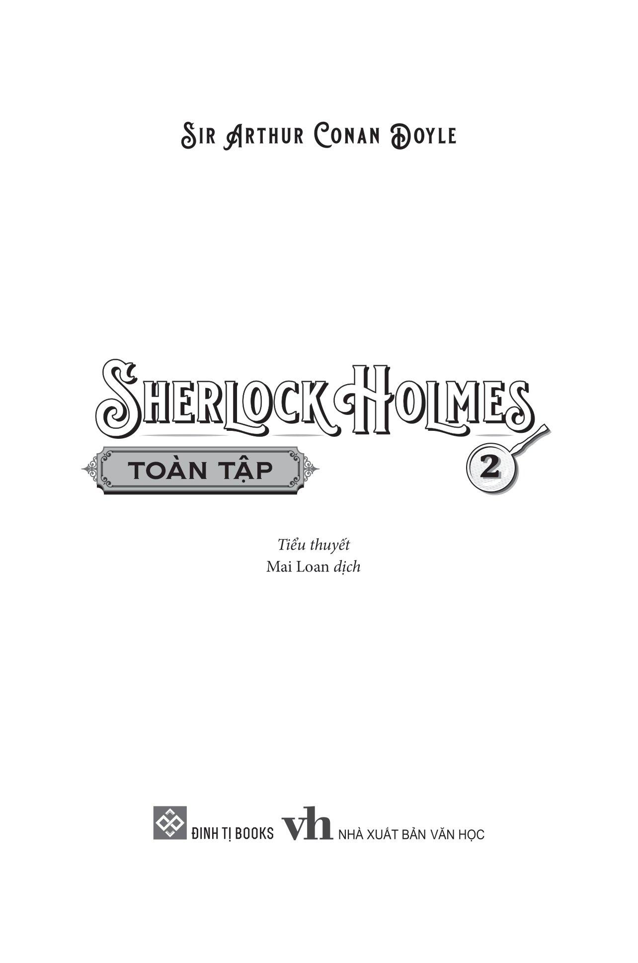 Sherlock Holmes Toàn Tập - Tập 2