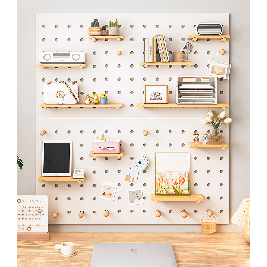 Bảng Pegboard Treo Tường Chất Liệu Gỗ Cao Cấp AP295