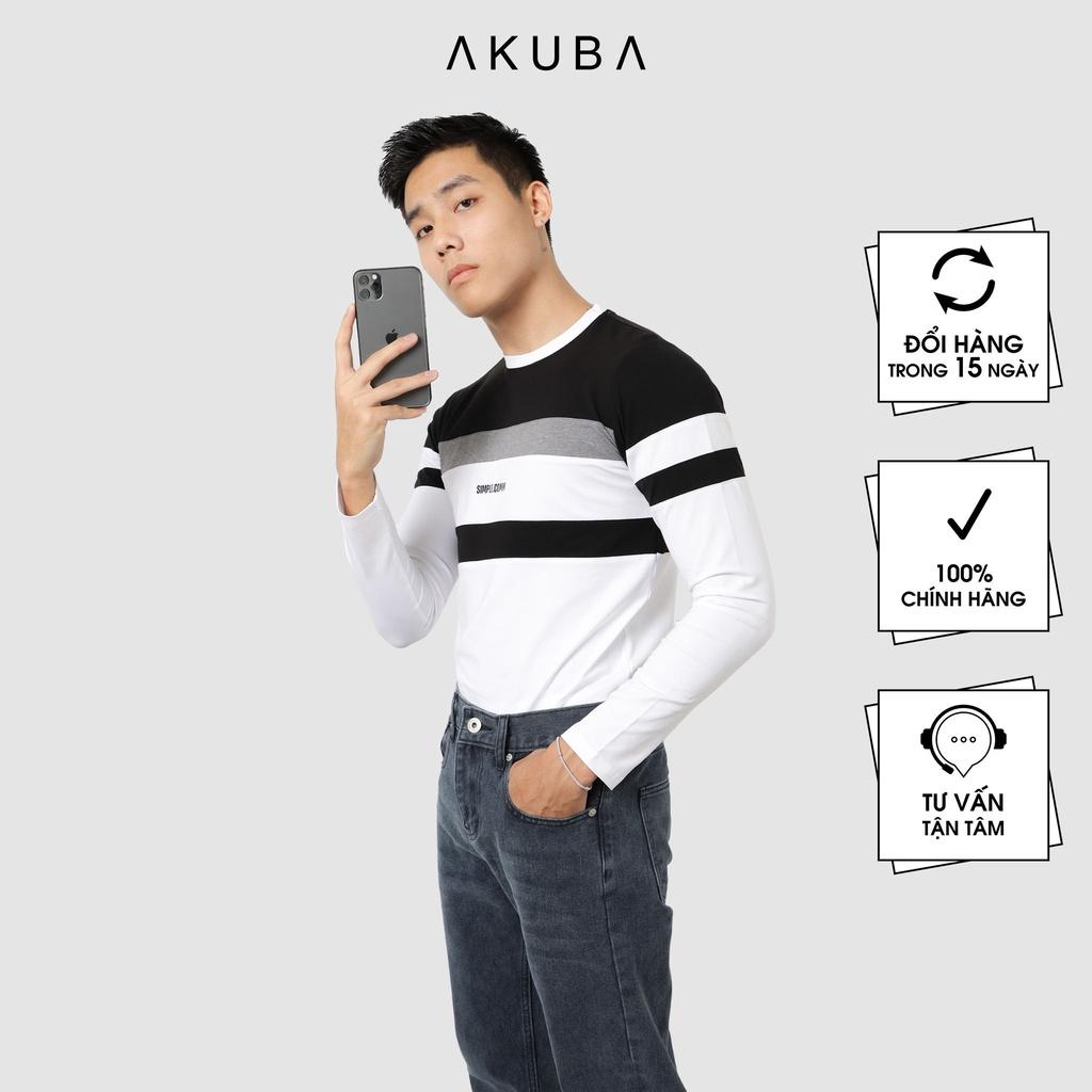 Áo sweeter Akuba form slimfit chất cotton mềm mịn 01J0106