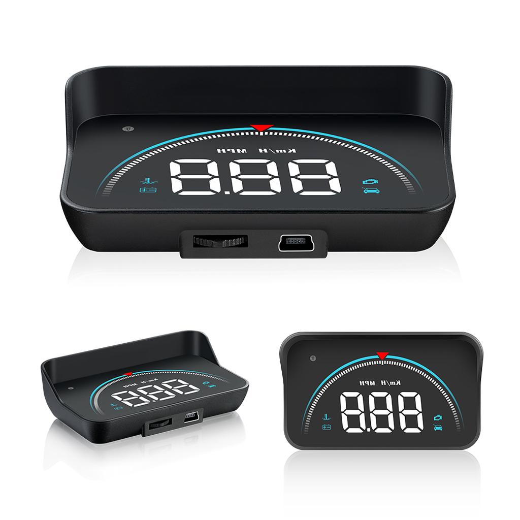 M8 Head up Display Smart OBD2 HUD Auto Digital Meter Port Warning Alarm System