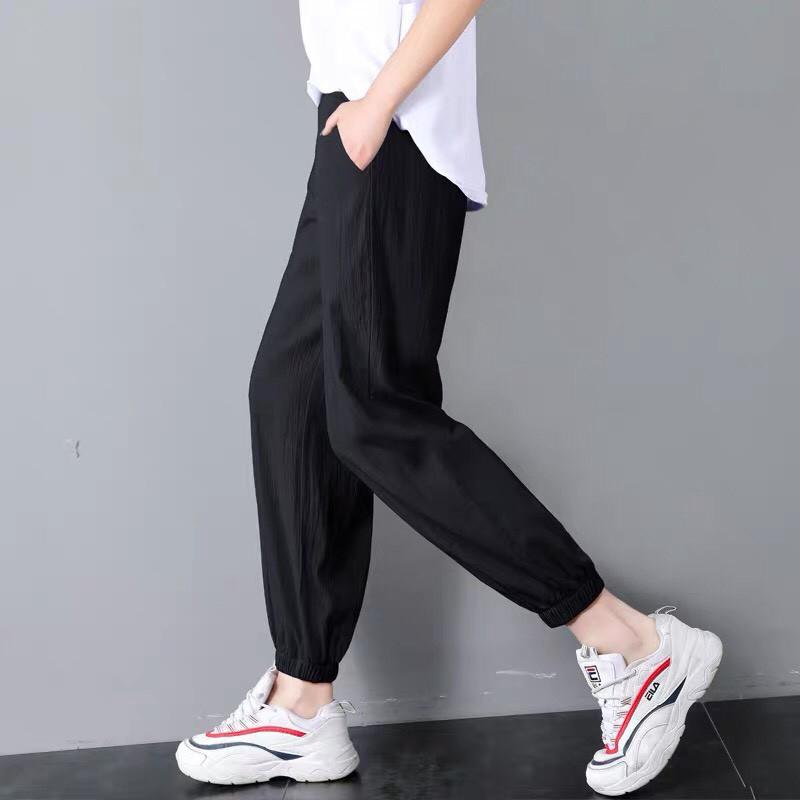 Quần Jogger nam nữ cạp chun bo gấu SIMPLE Ulzzang LEENO