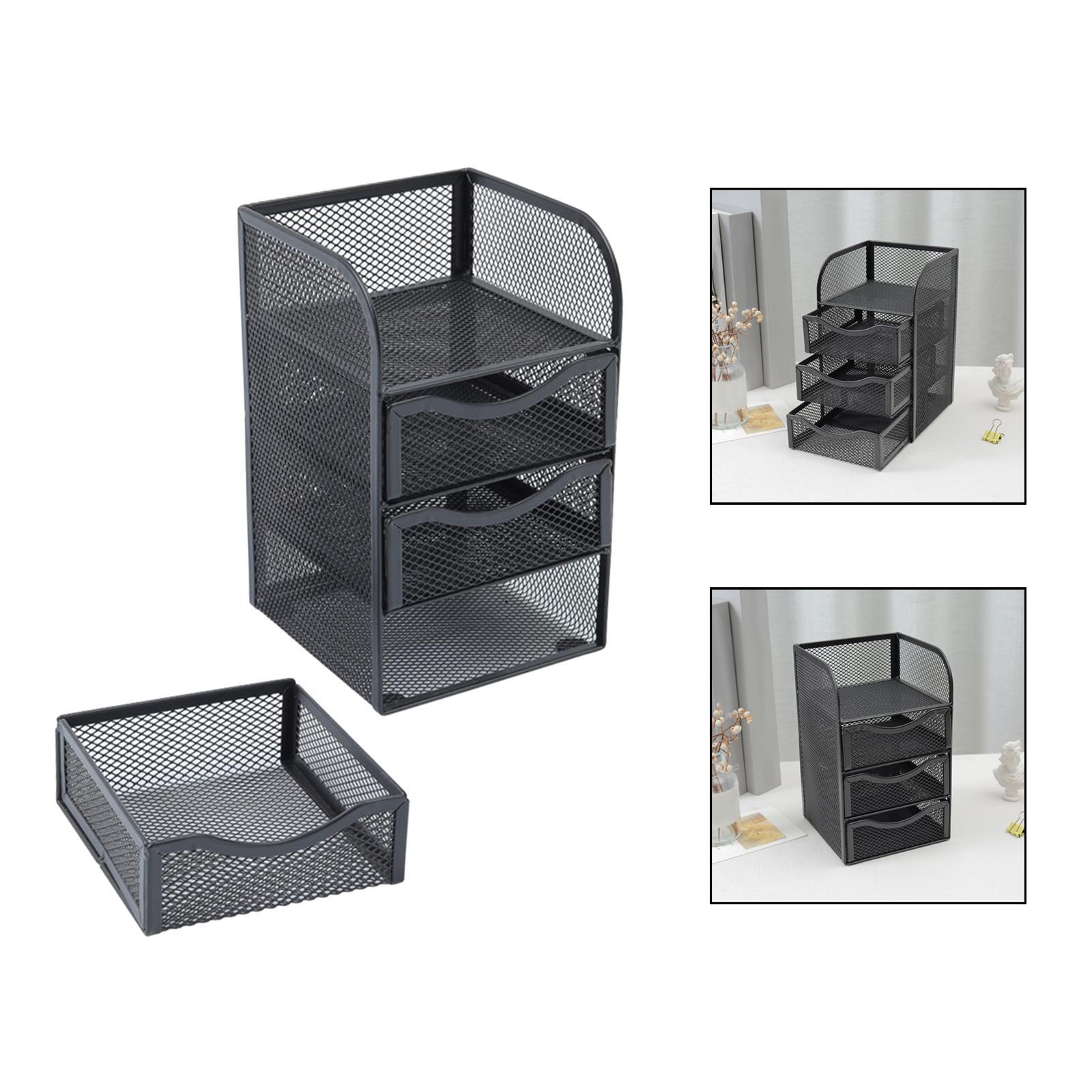 3-Tier Paper Organizer Letter Tray Letter Shelf Rack Paper Letter Tray Organizer for School