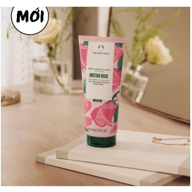 Sữa Dưỡng Thể The Body ShopBritish Rose Lotion-to-Milk 200ml