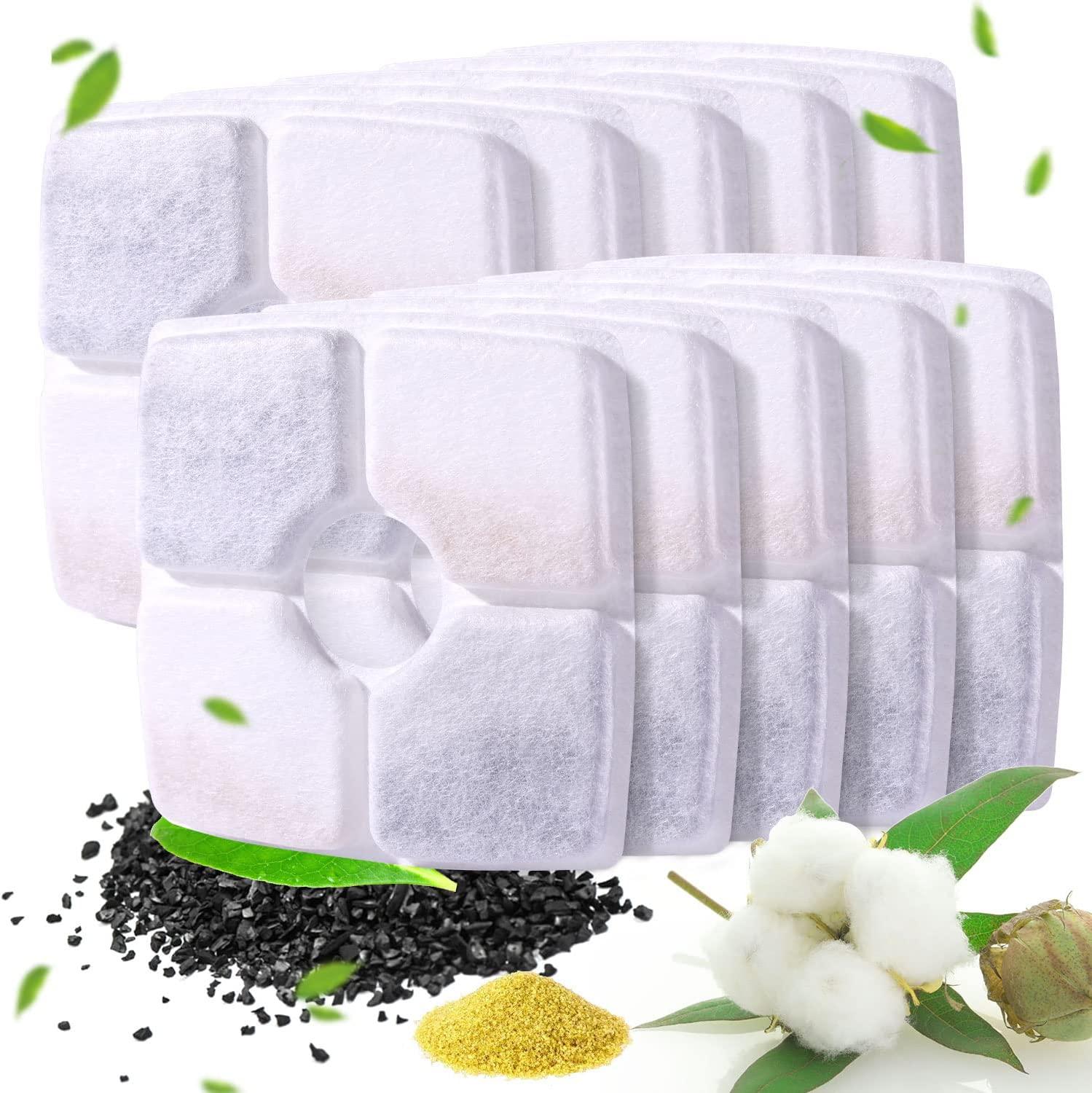 Máy lọc nước tự động dành cho thú cưng Bộ lọc đài phun nước dành cho mèo, Gói 12 bộ lọc thay thế