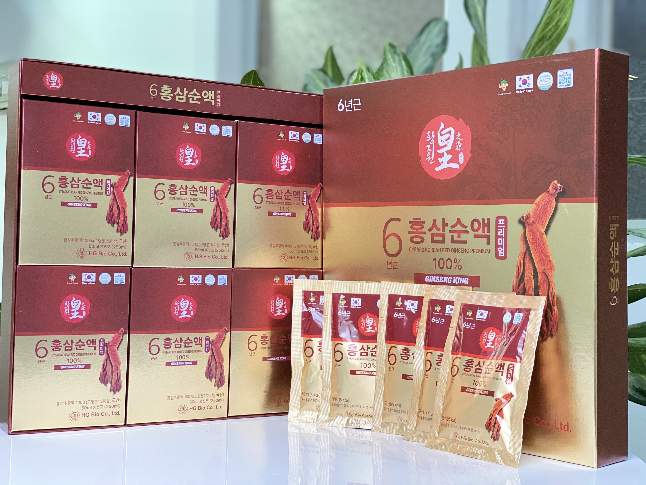 Nước hồng sâm 6 năm tuổi nguyên chất cao cấp Hàn Quốc - 6 years korean red ginseng premium