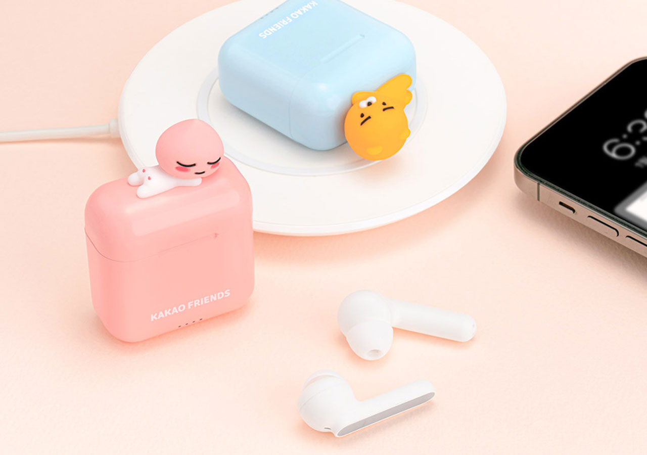 Tai Nghe Không Dây Bluetooth K1 Earbuds Ryan &amp; Apeach KAKAO FRIENDS - Hàng chính hãng