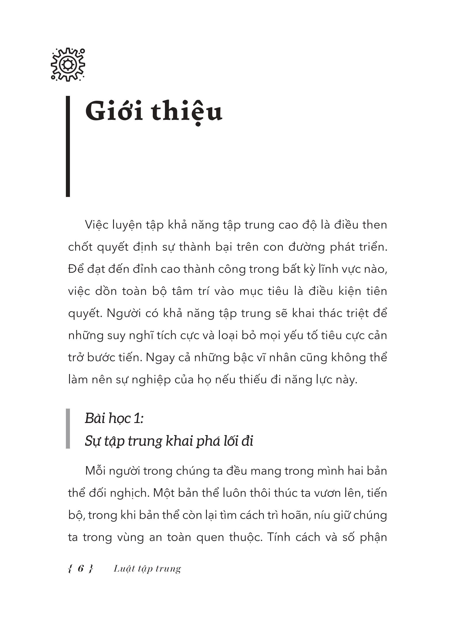 Luật Tập Trung - Càng Tập Trung, Càng Phát Triển