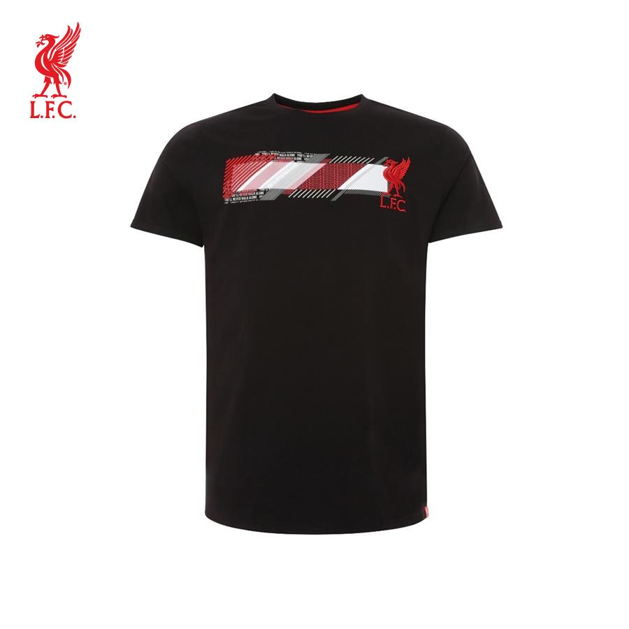 Áo thun tay ngắn thể thao nam Lfc Int Raised Emb And Print - A15639 - BLACK - S