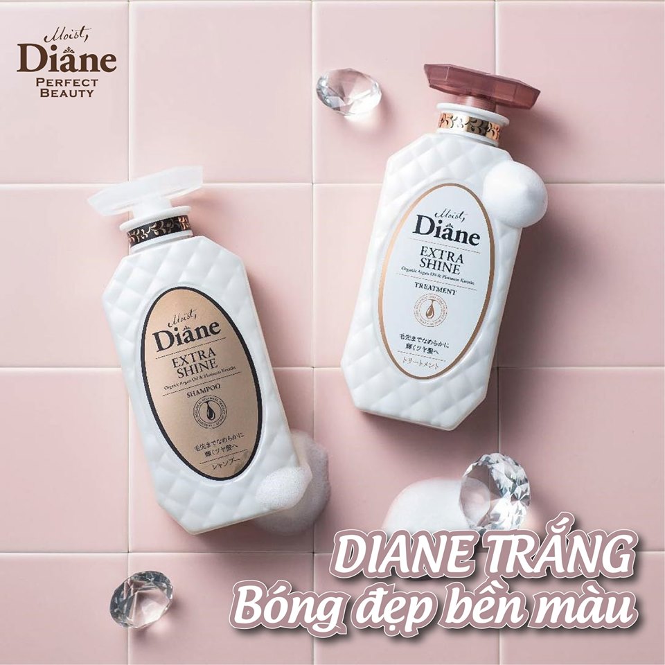 Dầu xả Moist Diane Extra Shine Treatment - Cho tóc khô, xỉn màu, không mượt Hàn Quốc 45ml tặng kèm móc khoá