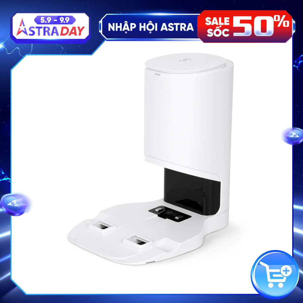 Dock sạc hút rác tự động cho robot hút bụi lau nhà Ecovacs Deebot N8, N8 Pro, N10, T8, T8 AIVI, T9 - Phiên bản quốc tế - Bảo hành 6 tháng