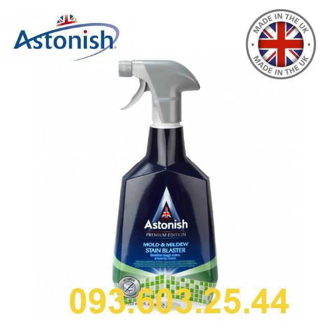 Tẩy đa năng Astonish Bình xịt vệ sinh, nhà tắm Astonish, xịt tẩy nấm mốc, nước lau kính Astonish 750ml, Hàng chính hãng