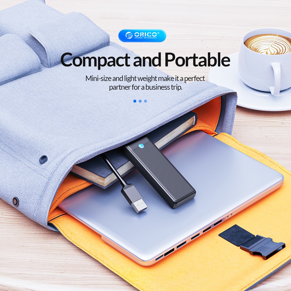Bộ chia Hub USB ra 4 cổng USB 3.0 Orico PAPW4A-U3 - Hàng chính hãng
