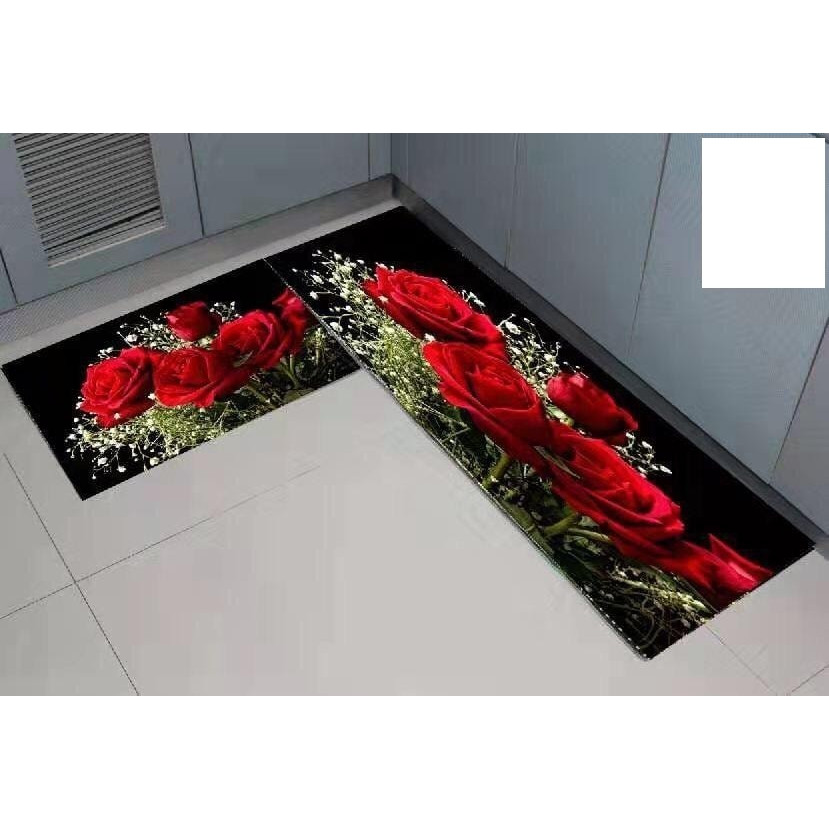 Bộ 2 miếng thảm bếp 3D chống trơn trượt - Kích thước 120x40 và 60x40cm