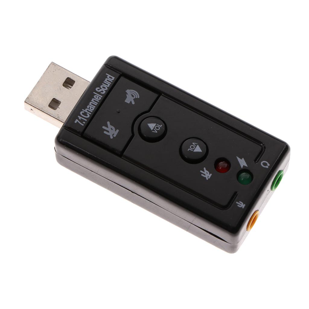 Sound Card Adapter3D Virtual 7.1CH Musical Instrument for Personal Computer