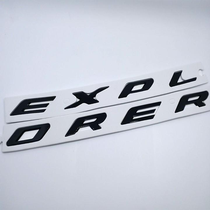 Sản phẩm Decal Tem Chữ EXPLORER 3D Nhựa ABS Dán Trang Trí Ô Tô DC-EXPLABS
