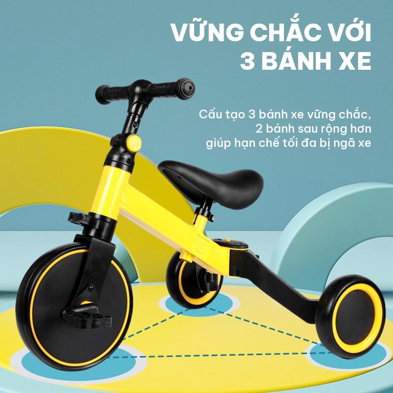 Xe chòi chân cho bé Xe đạp 3 trong 1 rất tiện lợi dễ dàng tùy biến khung sườn chắc chắn phù hợp cho trẻ từ 1-6 tuổi