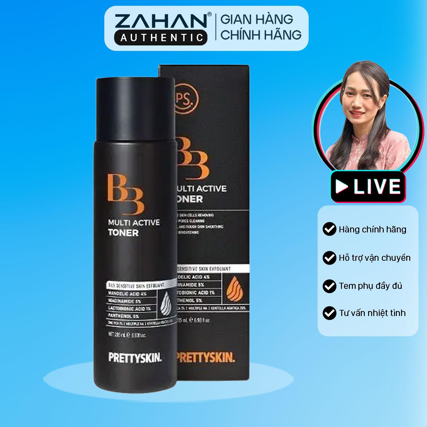 Combo Toner B3 và Serum B3 Prettyskin