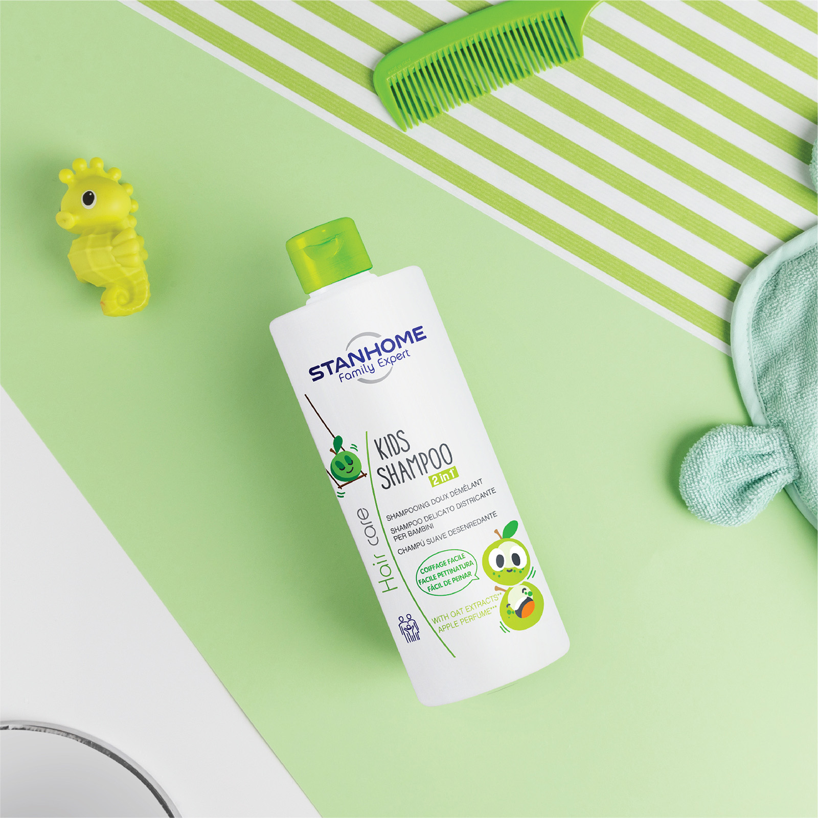 Dầu gội không xà phòng cho trẻ em hương táo Stanhome Kids Shampoo 200ml