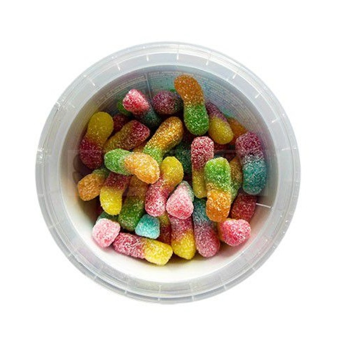 Kẹo dẻo Trolli Sour Glowworms 2GO hình sâu vị chua hủ 150gr