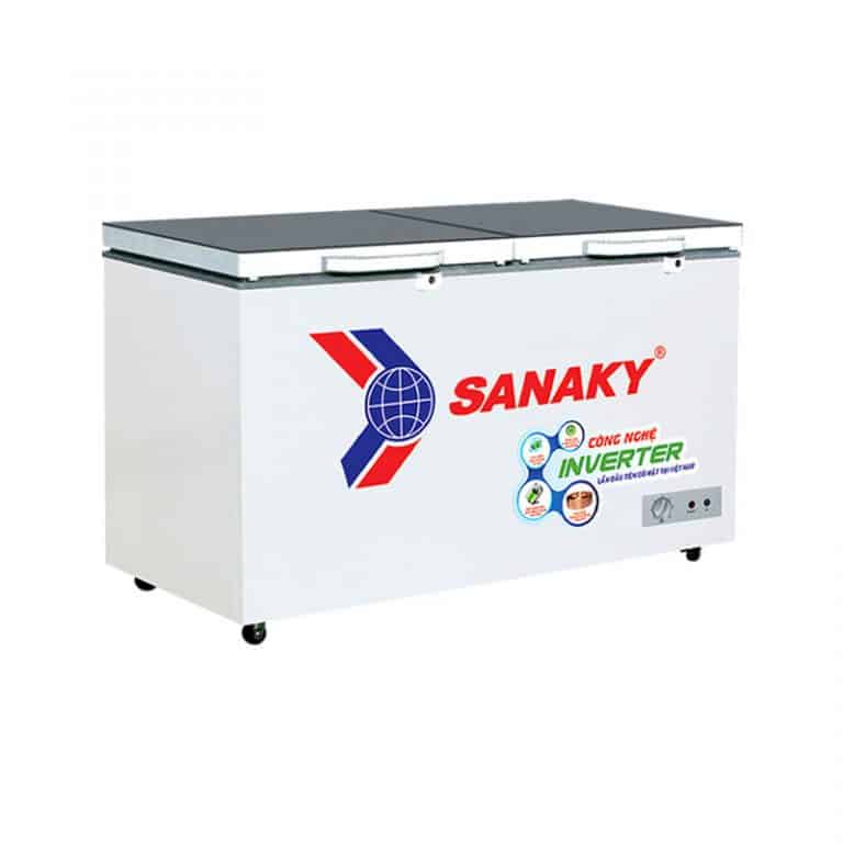 TỦ ĐÔNG MÁT SANAKY 200 LÍT VH-2599W2K ĐỒNG (R600A) (KÍNH CƯỜNG LỰC) - HÀNG CHÍNH HÃNG