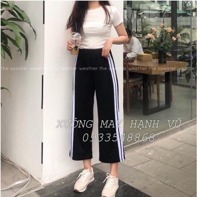 Quần ống xuông phối sọc phong cách 903
