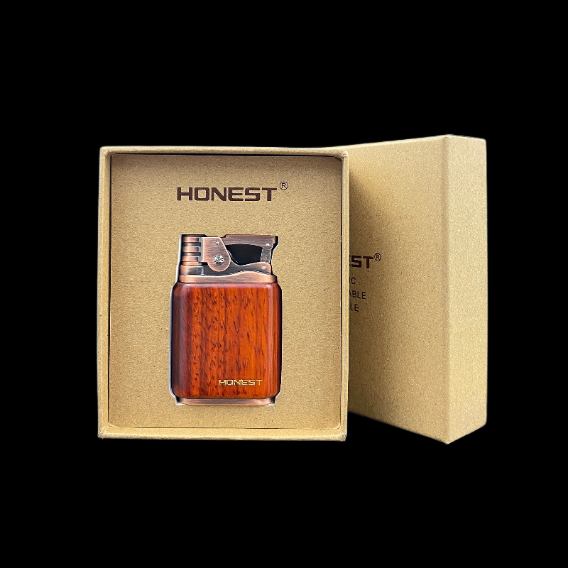 Vỏ Hột Quẹt Bật Lửa Xăng Đá Honest BCZ-789 Kiểu Dáng Xưa Cũ Tặng Kèm Đá Lửa Chuyên Dụng - Nhiều Màu