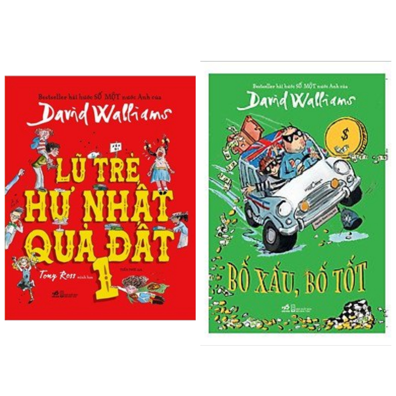 Combo sách thiếu nhi hài hước bán chạy: Lũ Trẻ Hư Nhất Quả Đất + Bố Xấu, Bố Tốt