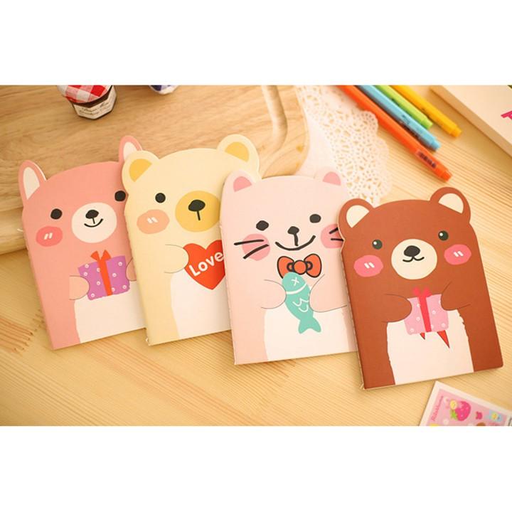 Sổ tay hình gấu cute – Vở mini