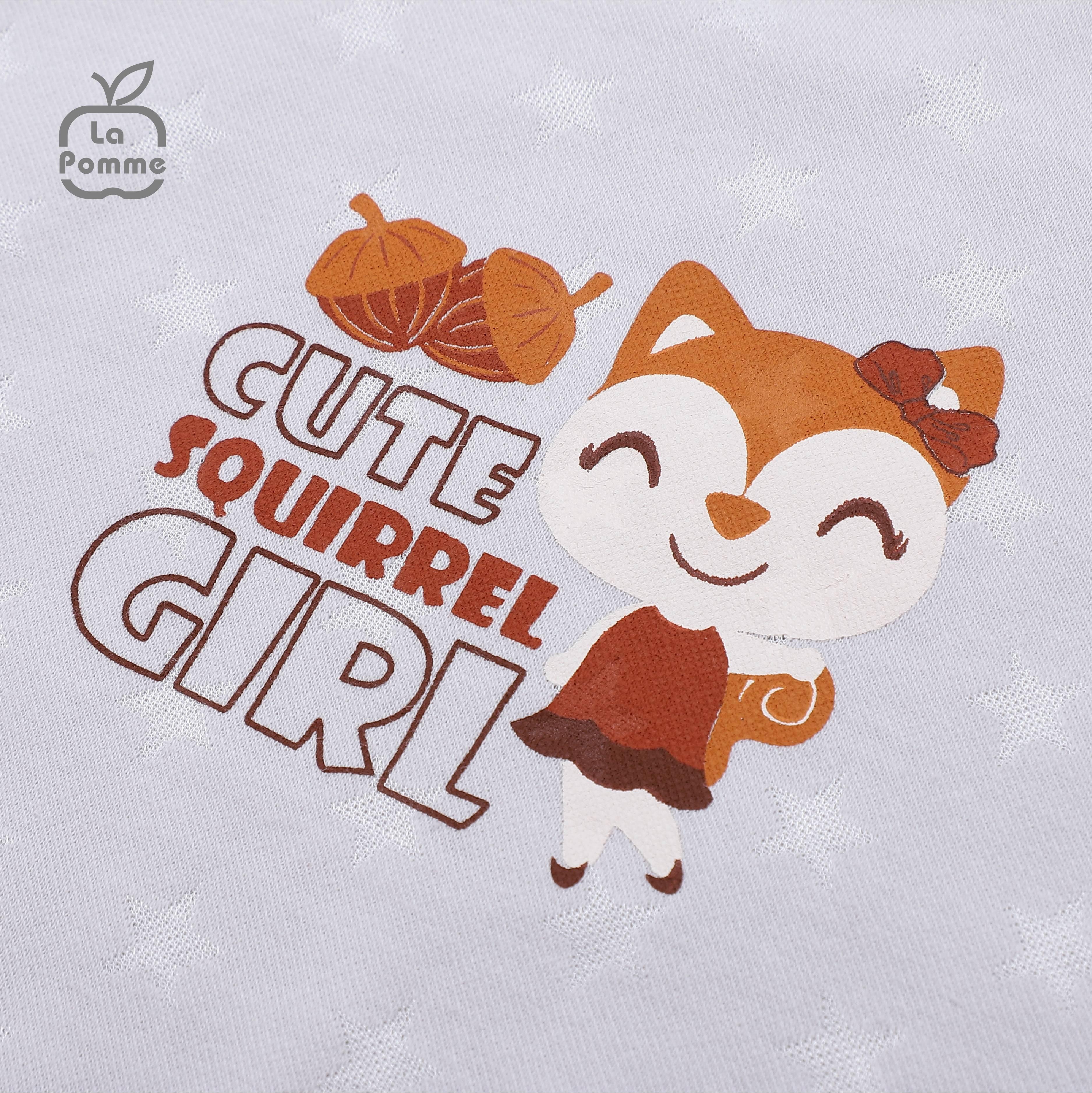 Bộ dài tay La Pomme Cute Squirrel Girl