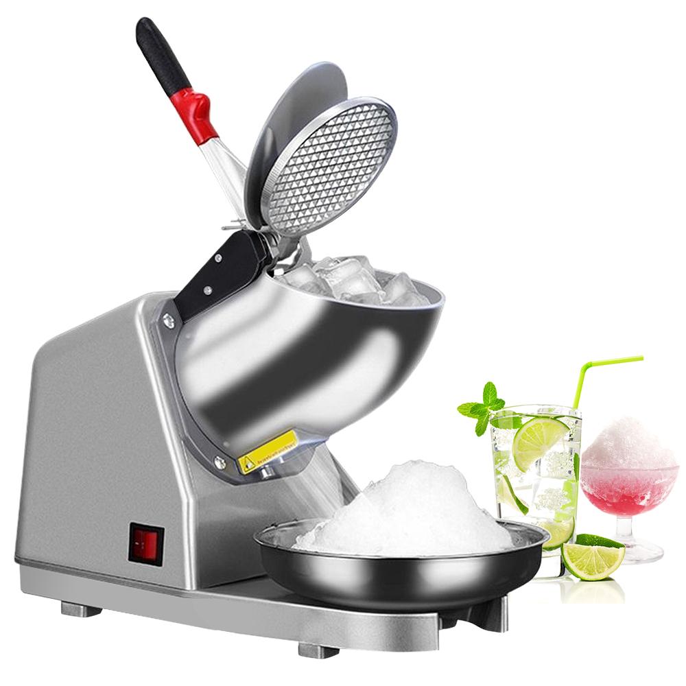 300W High Power Stainless Steel Ice Maker Snowflake Ice Shaving Machine Household Commercial Milk Tea Cold Drink Shop