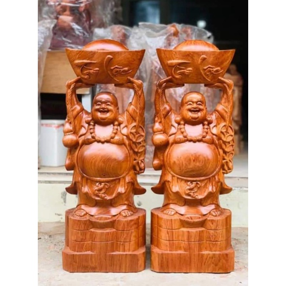 Di Lặc Dâng Bát Vàng Tài Lộc cao 30 cm