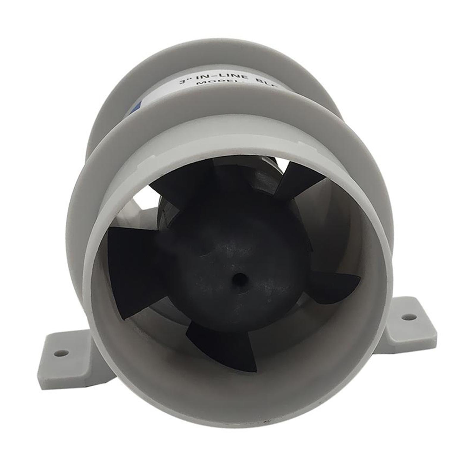 Marine 4" Bilge Blower 12 Water Resistant White Suit Boat