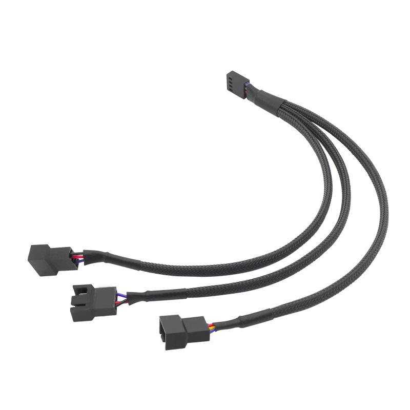 Chất Lượng Cao 1 Đến 3 4 Chân Molex TX4 CPU 4 Pin PWM Ốp Lưng Quạt Làm Mát Bộ Chia Hub nguồn Quạt Ra Cáp