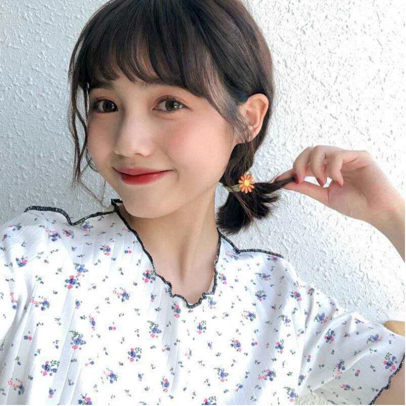 Set 5 Dây Thun Đàn Hồi Cột Tóc Đính Hoa Cúc Dễ Thương SC08
