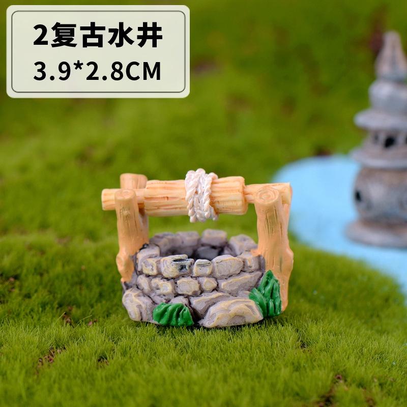Tiểu cảnh mini ️ Mô hình giếng nước, hồ nước, cây cầu trang trí tiểu cảnh, bonsai, sân vườn, terrartium
