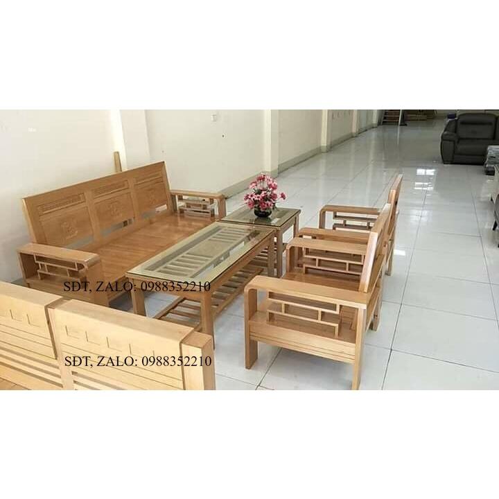 Bộ bàn ghế gỗ sồi Nga