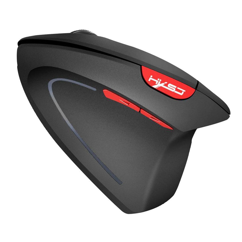 2.4G Ergonomic Optical Wireless Mouse 800/1600/2400DPI Vertical Mice Black