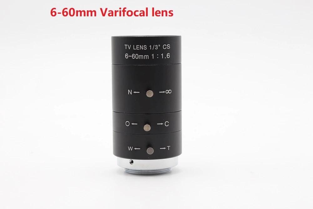 SVPRO CS Mount 2.8-12mm/5-50mm /6-60mm Zoom Thủ Công Ống Kính Varifocal 4/6/8/12mm CS Ống Kính Tiêu Cự Cố Định Cho Máy Ảnh USB ELP