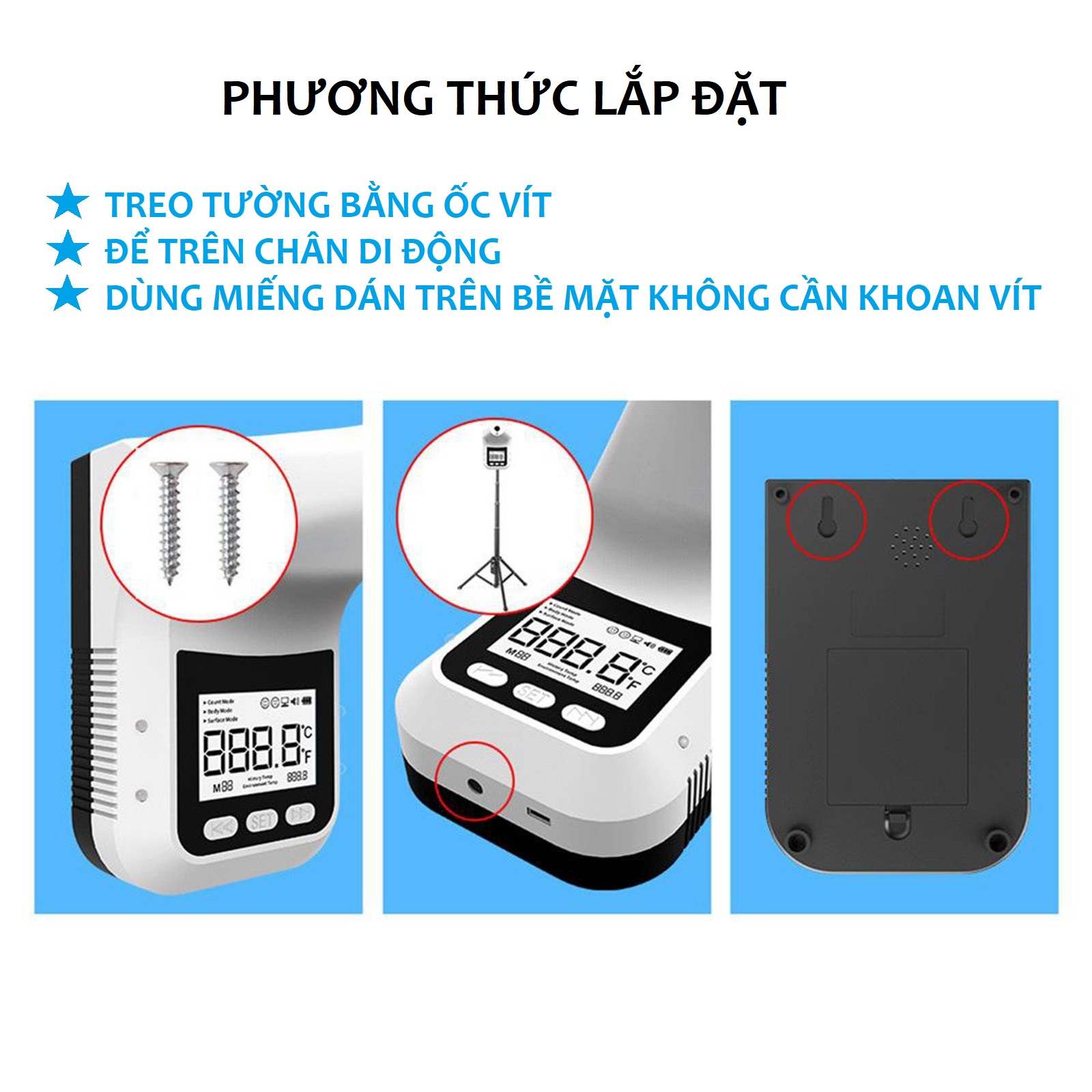 Máy đo thân nhiệt cảm ứng hồng ngoại K3 pro