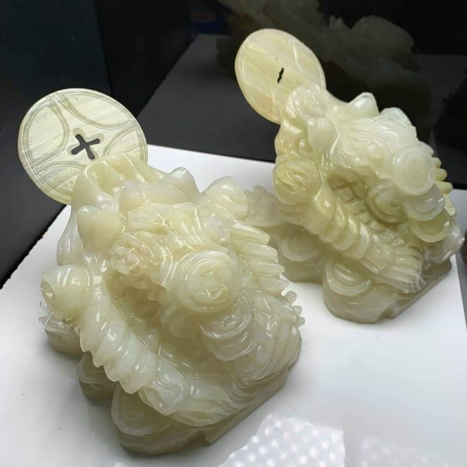 Thiềm Thừ Đá ngọc Xanh Pakistan kích thước 10cm, 15cm, 20cm