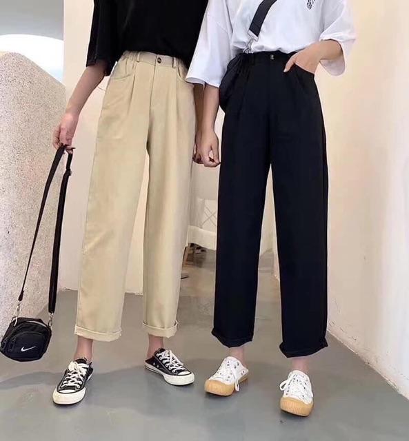 Quần baggy chất kaki